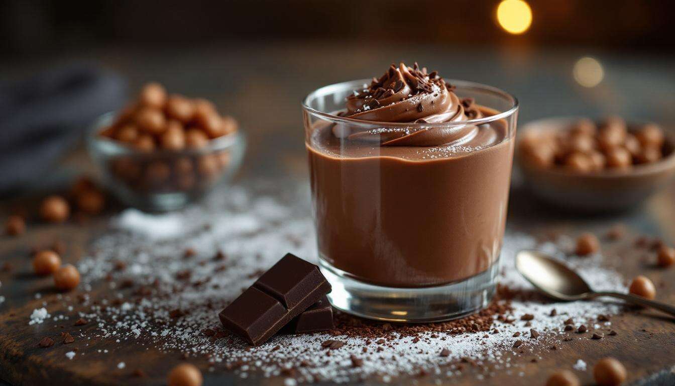 Mousse al cioccolato pronta in 3 minuti senza uova né burro